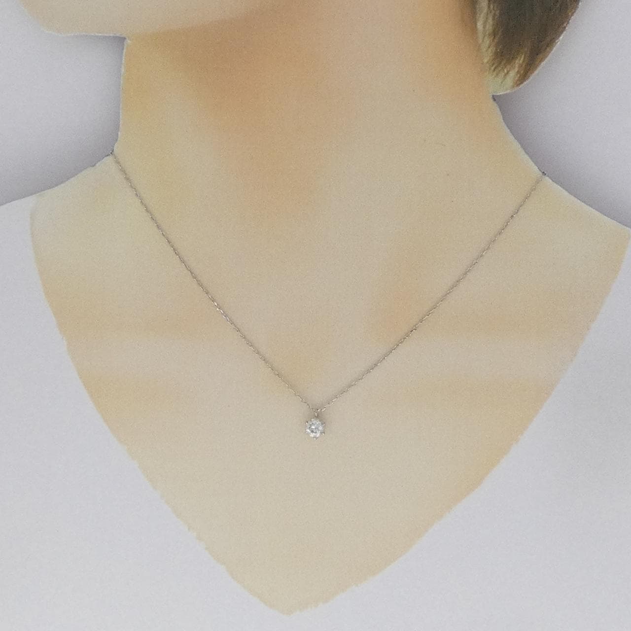 PT850 ソリティア ダイヤモンド ネックレス 0.591CT