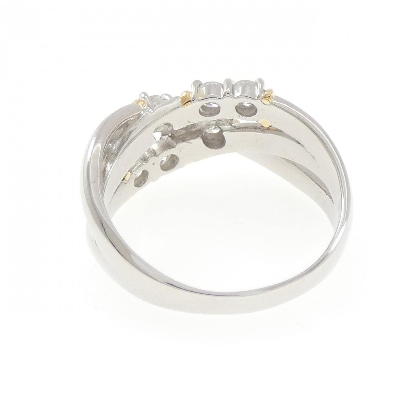 PT900/K18YG ダイヤモンド リング 0.50CT