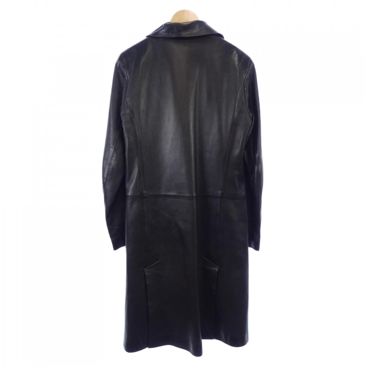 アニエスベー Agnes.b レザーコート