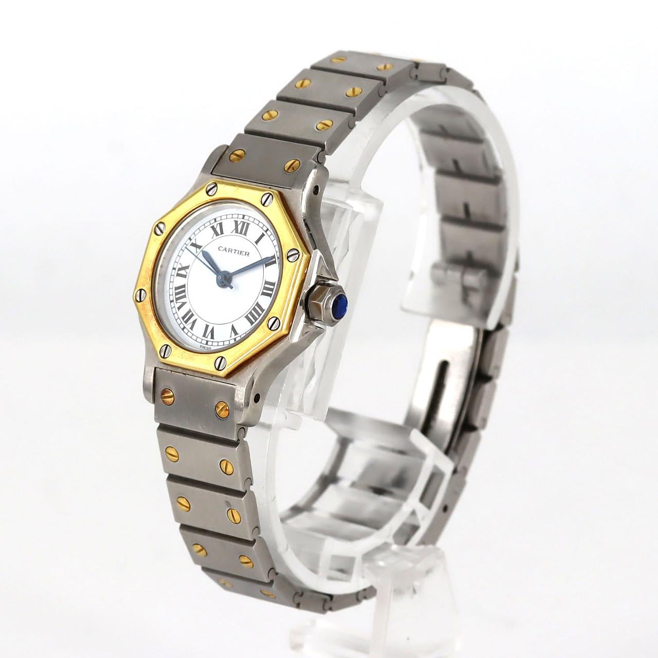 【ノーメンテナンス還元価格】カルティエ サントスオクタゴンSM コンビ SSxYG 自動巻