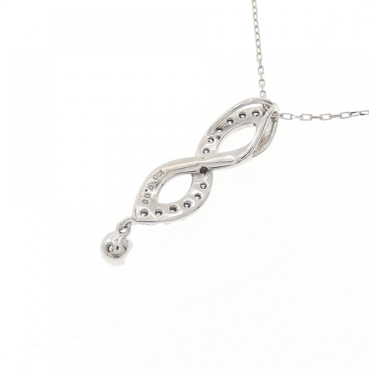 K10WG ダイヤモンド ネックレス 0.09CT