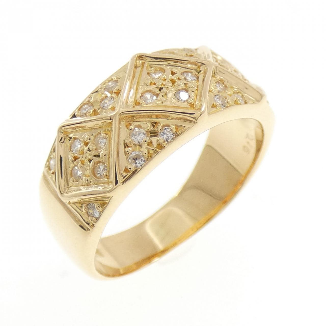 K18YG ダイヤモンド リング 0.16CT