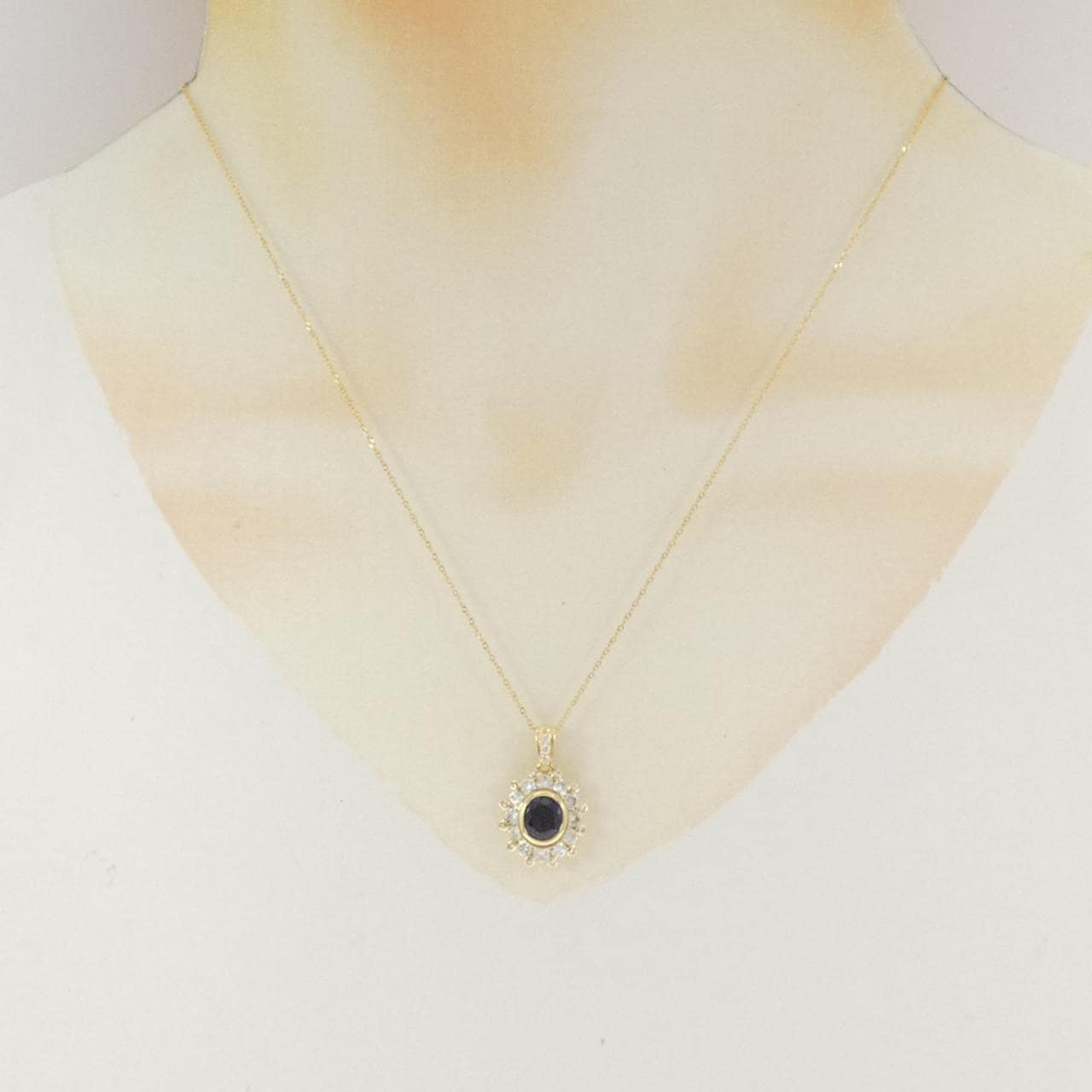 K18YG サファイヤ ネックレス 1.04CT
