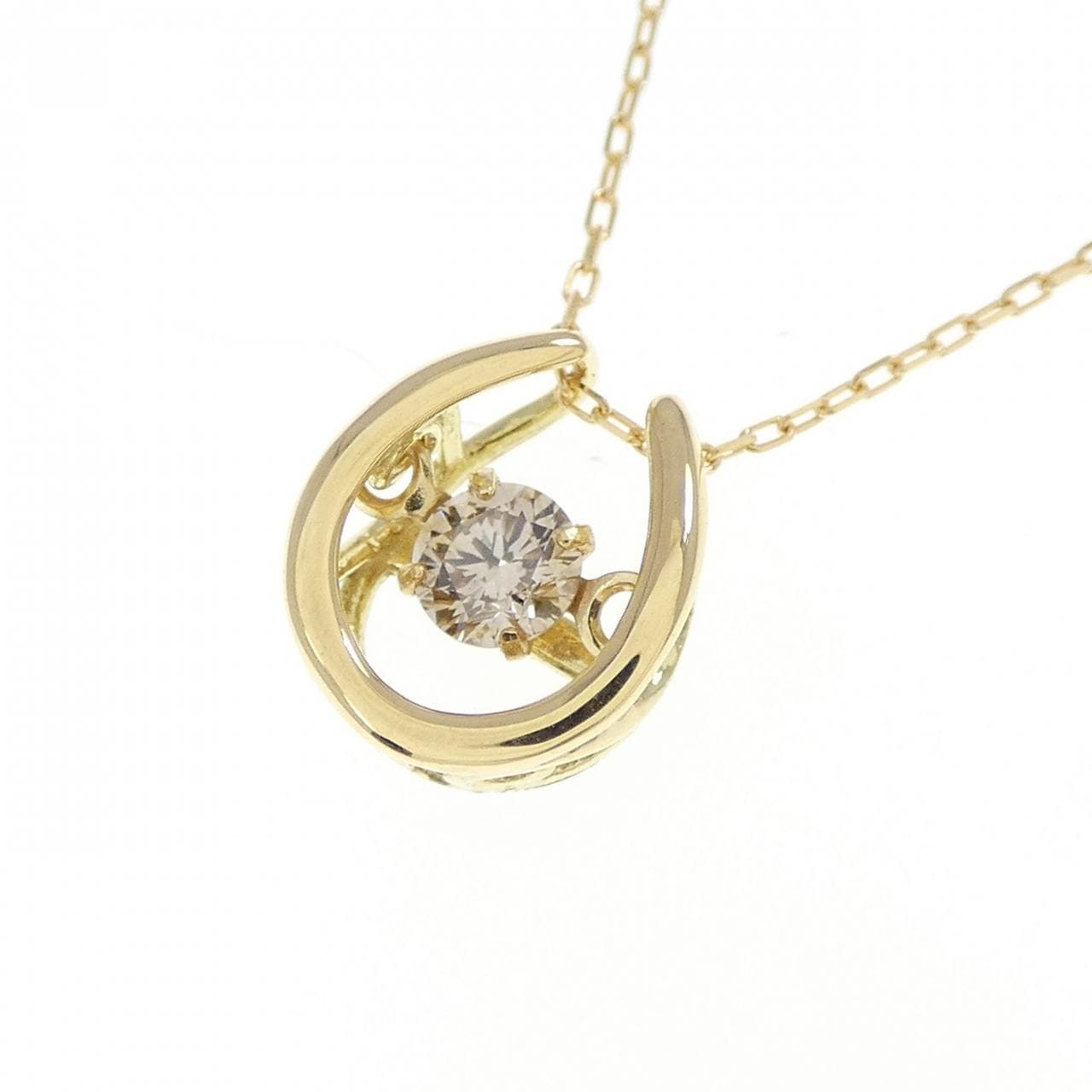 K18YG ダイヤモンド ネックレス 0.10CT