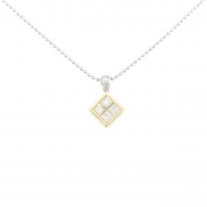 K18YG/PT900/PT850 ダイヤモンド ネックレス 0.50CT