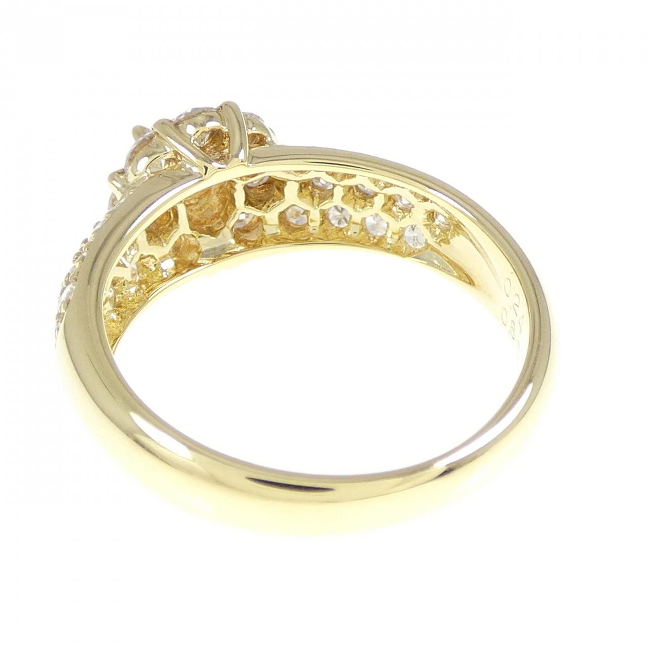 K18YG ダイヤモンド リング 0.24CT