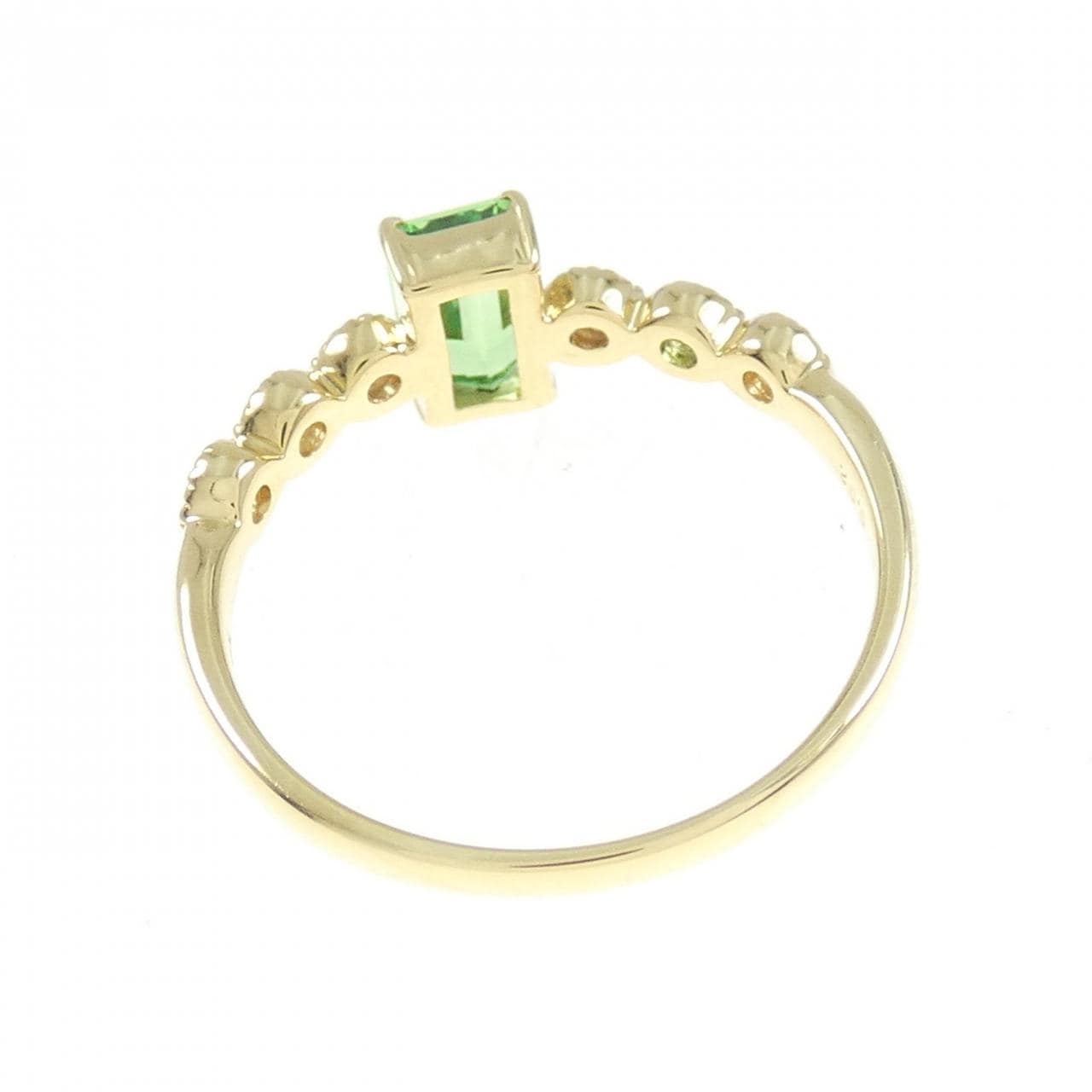 K18YG Green Garnet Ring 0.69CT