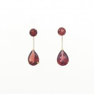 K18YG ガーネット ピアス 3.00CT