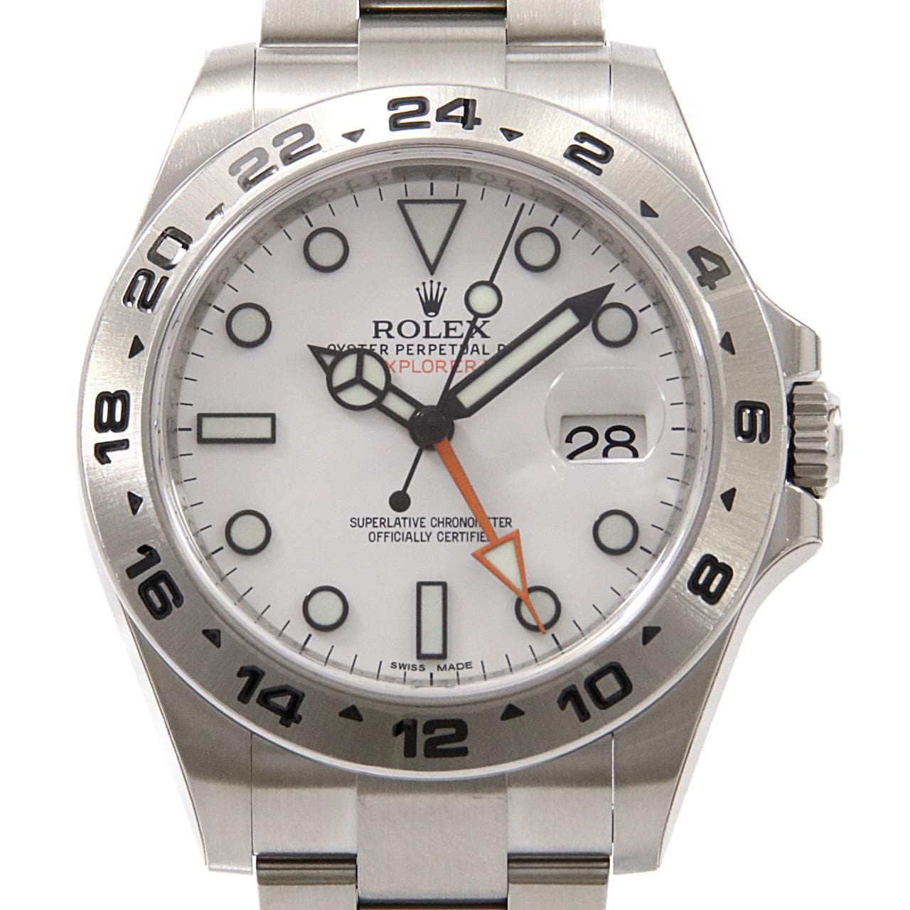 ROLEX 216570 エクスプローラー2 腕時計 SS SS メンズ