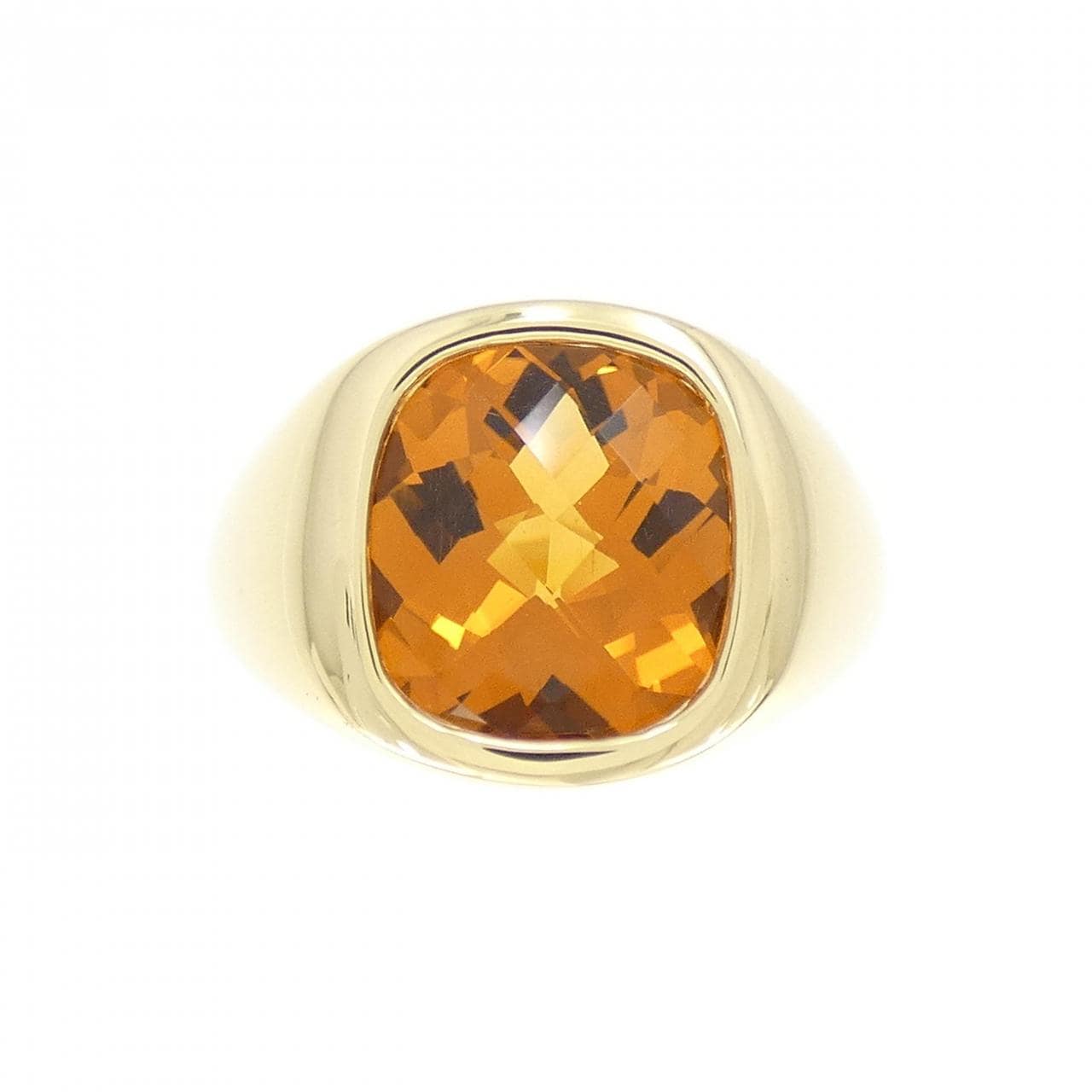 750YG Citrine Ring