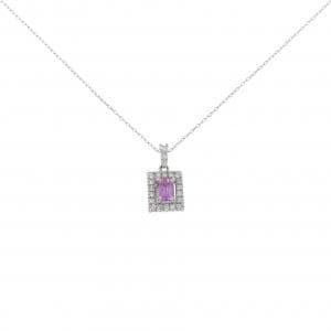 【新品】PT900/PT850 サファイヤ ネックレス 0.25CT