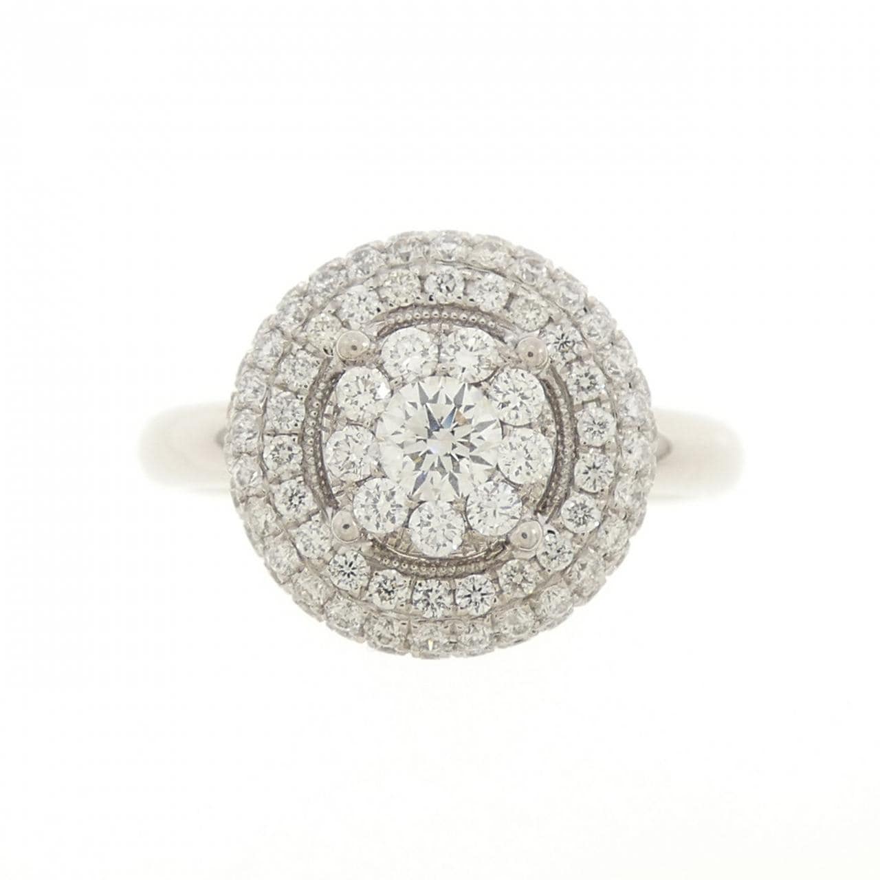K18WG ダイヤモンド リング 0.84CT