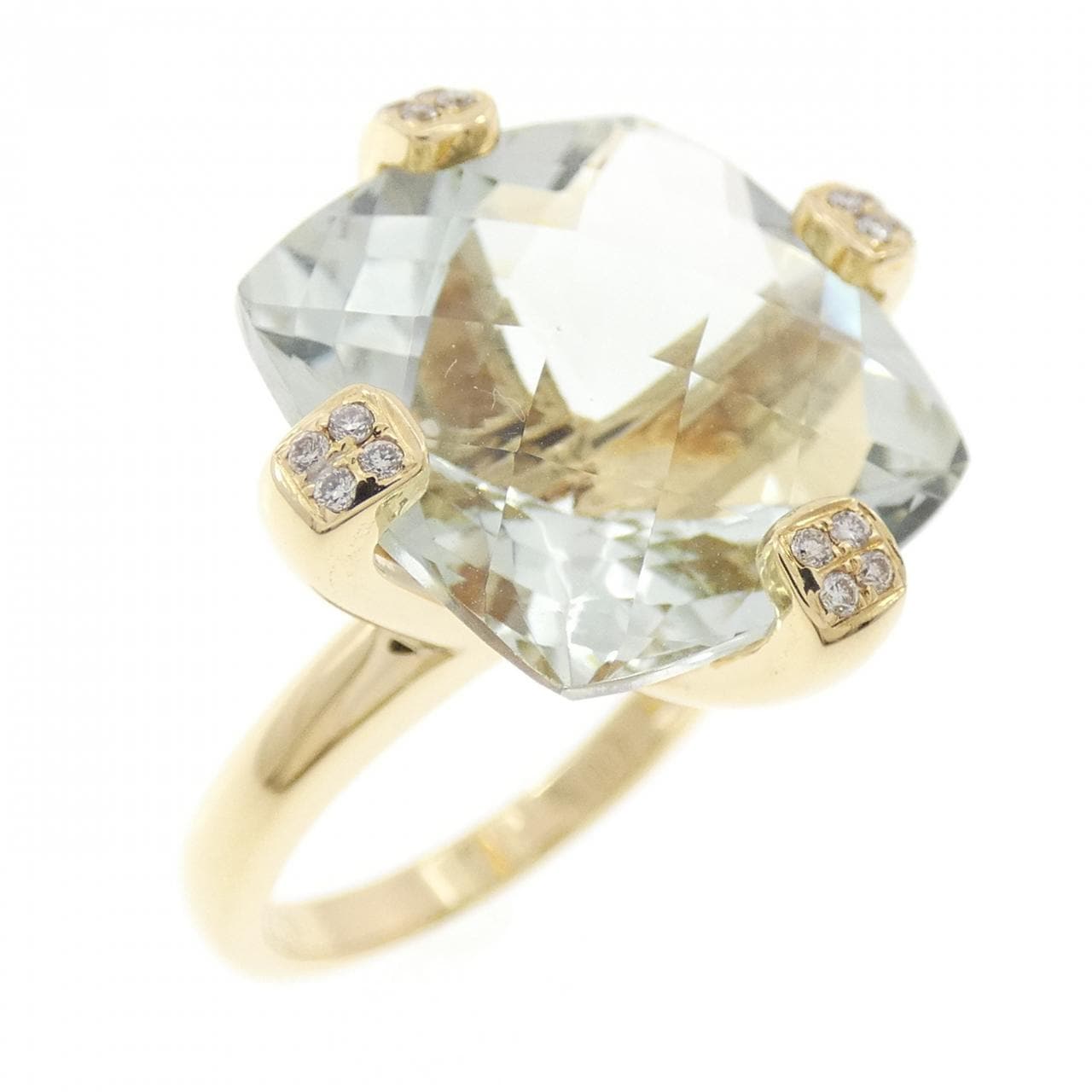 750YG クオーツ リング