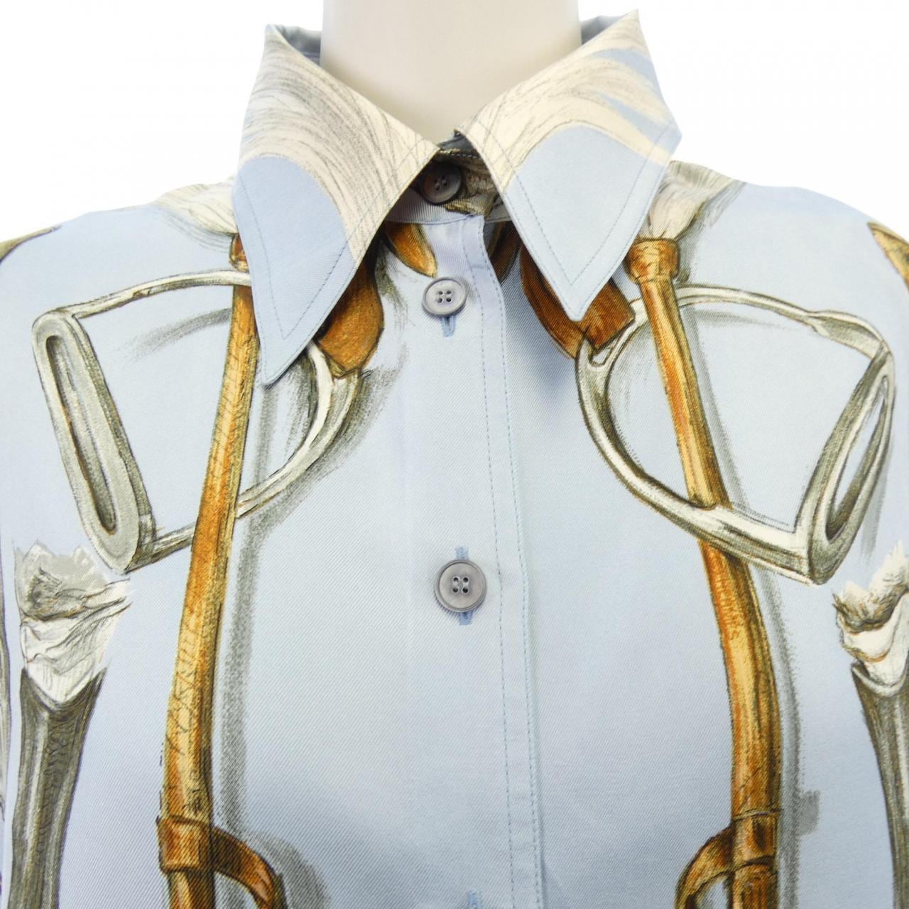 【ヴィンテージ】エルメス HERMES A PROPOS DE BOTTES ツイルレーヌ. シャツ