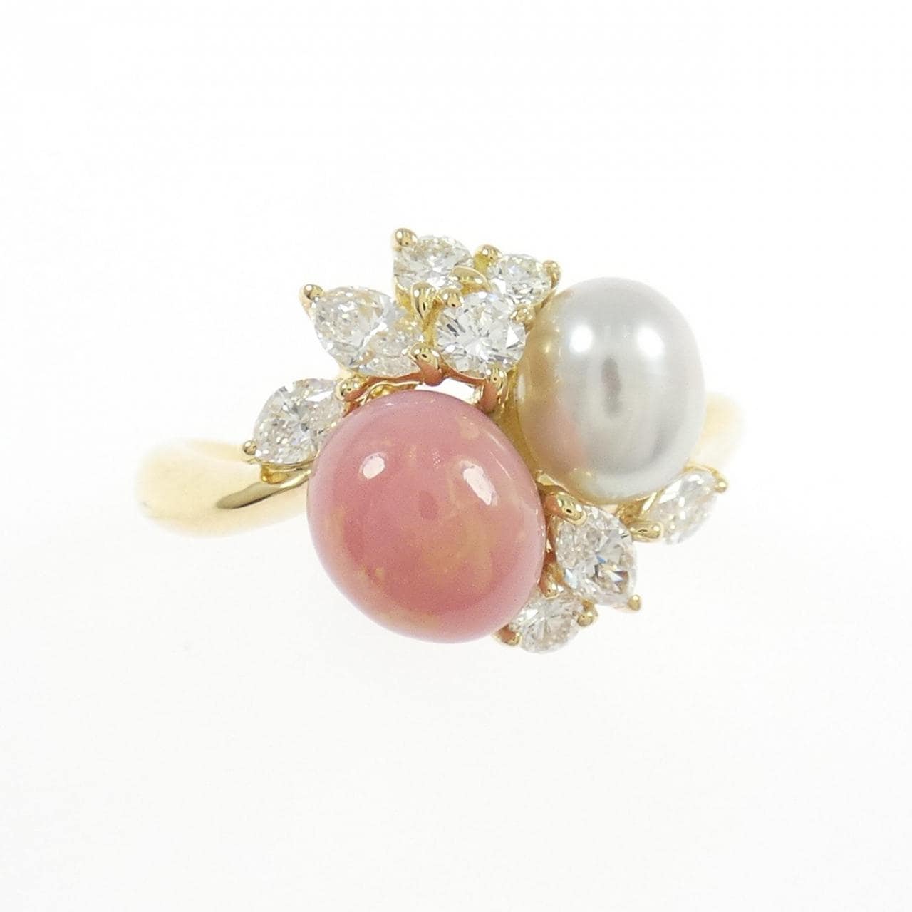 K18YG カラーストーン リング