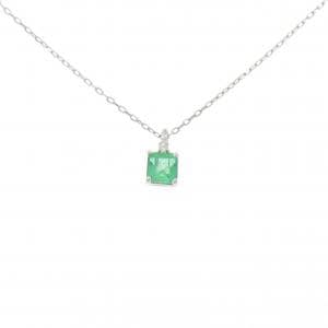 PT/PT950 エメラルド ネックレス 0.30CT