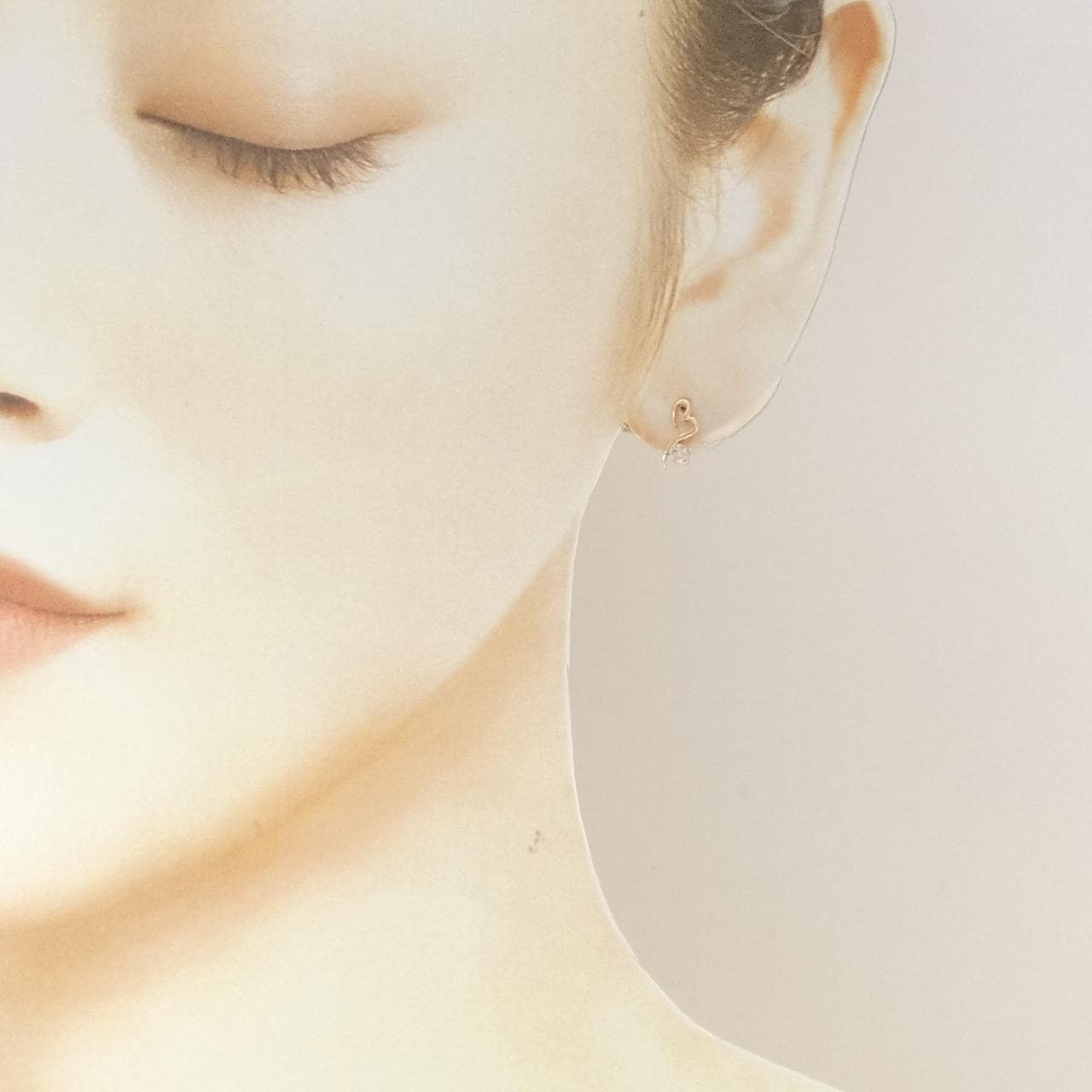 K18PG ダイヤモンド ピアス 0.15CT