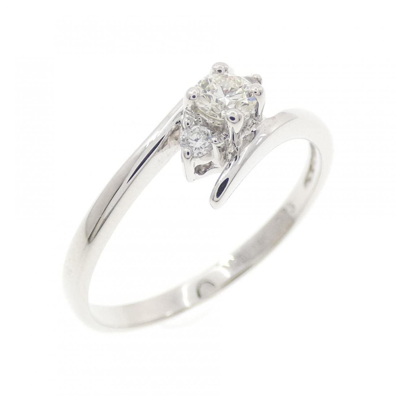 750WG ダイヤモンド リング 0.13CT