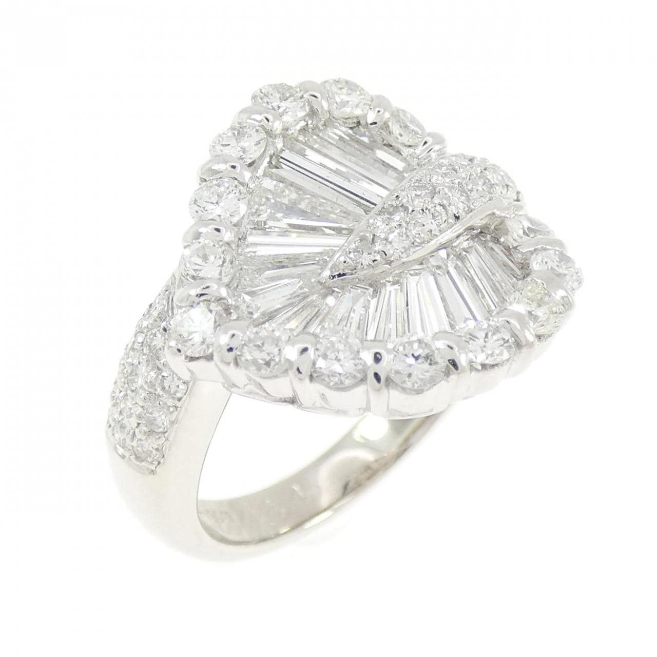 PT900 リーフ ダイヤモンド リング 1.84CT