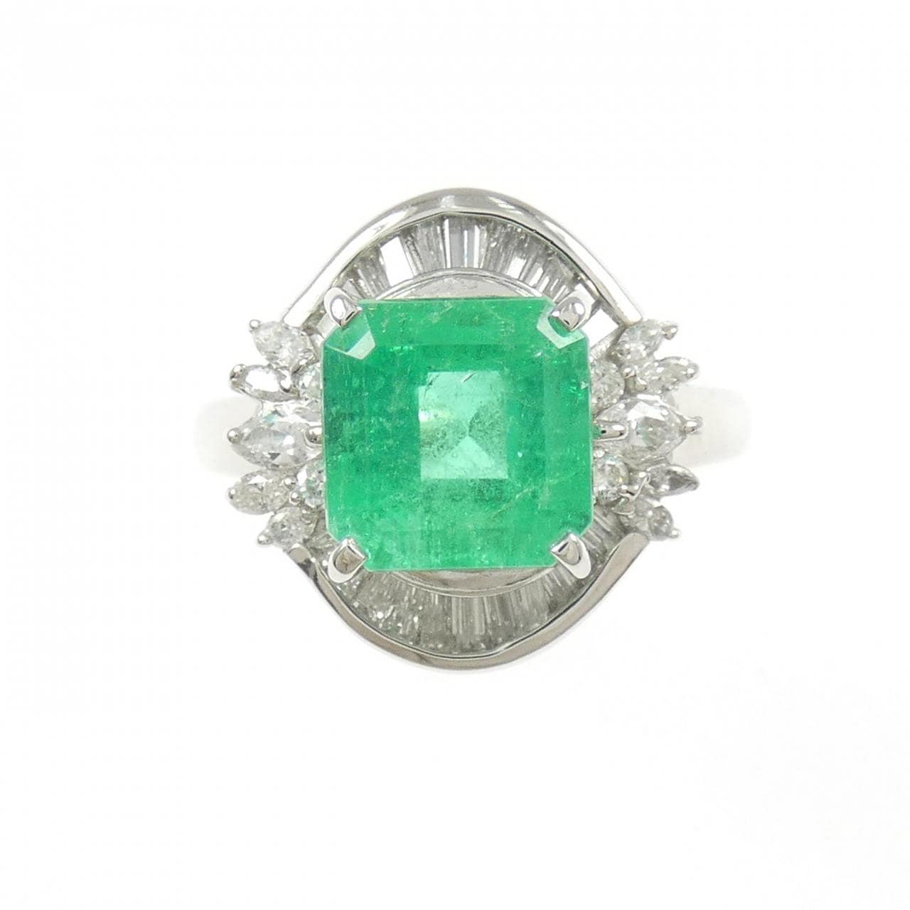 PT900 エメラルド リング 2.54CT