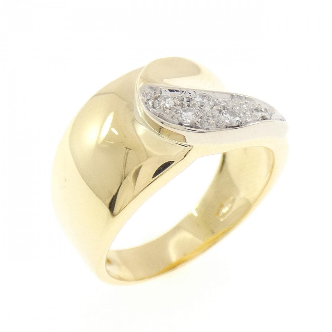 750YG/750WG ダイヤモンド リング 0.09CT