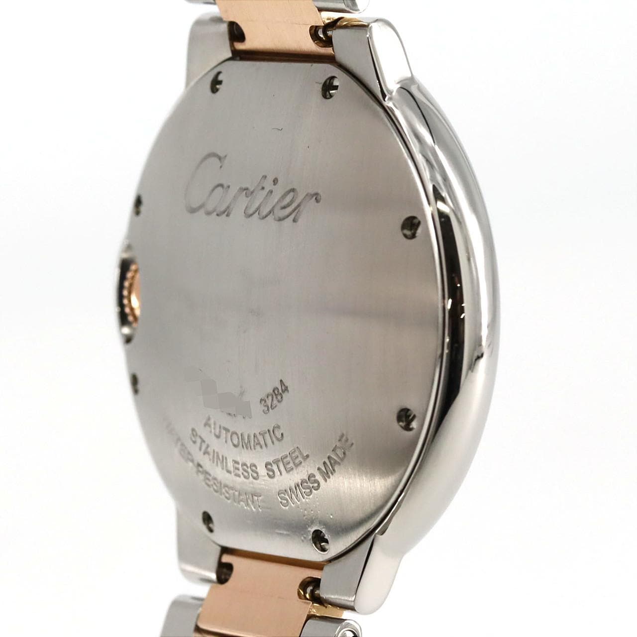 カルティエ バロンブルーMM PGコンビ W6920033 SSxPG 自動巻