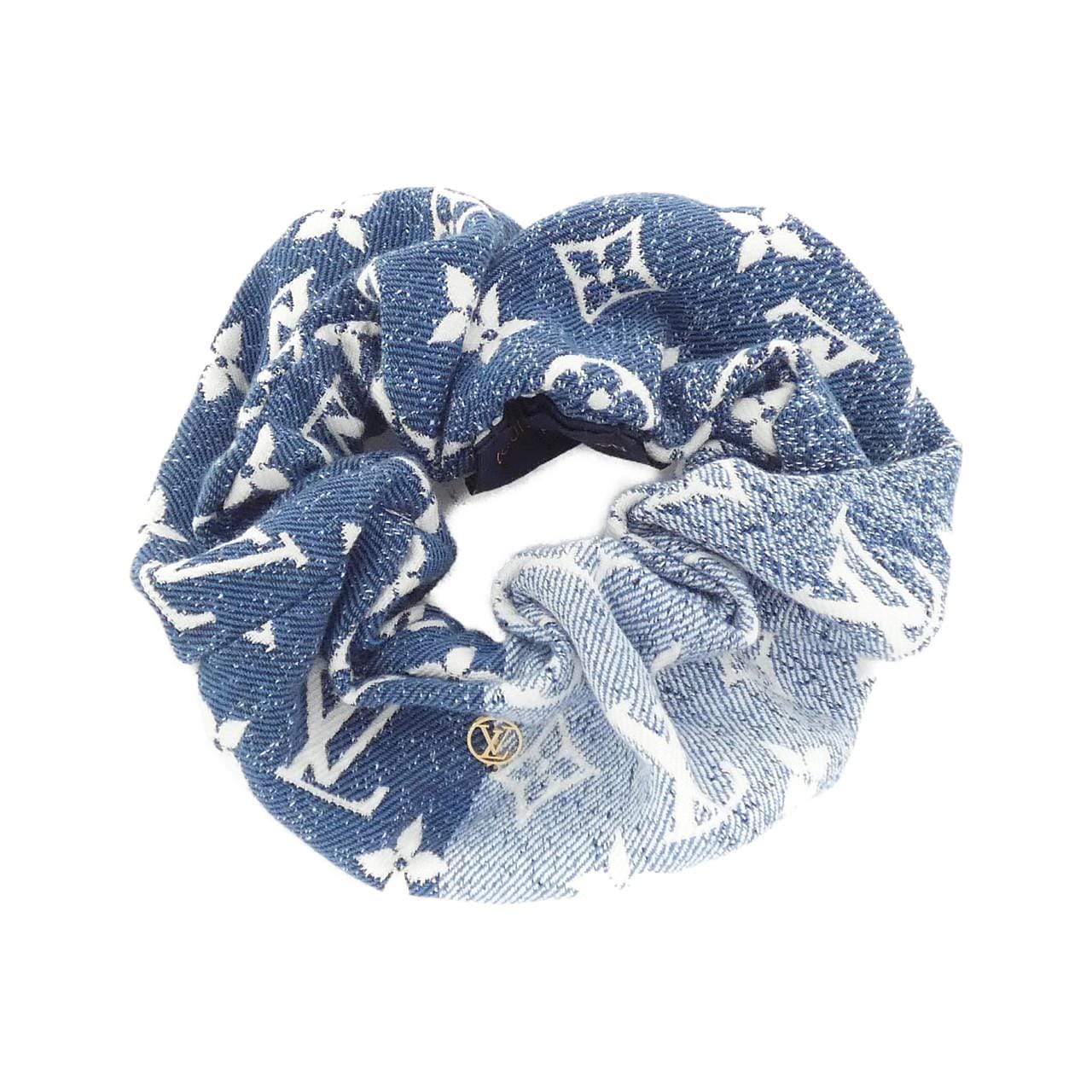 LOUIS VUITTON Scrunchie Denim M77439 Hair Accessories