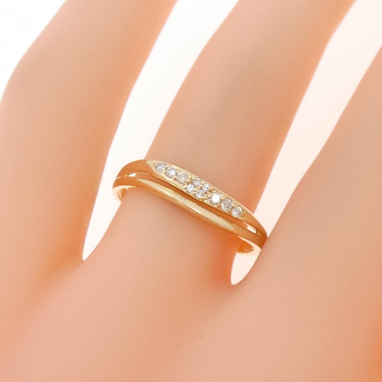 K18YG ダイヤモンド リング