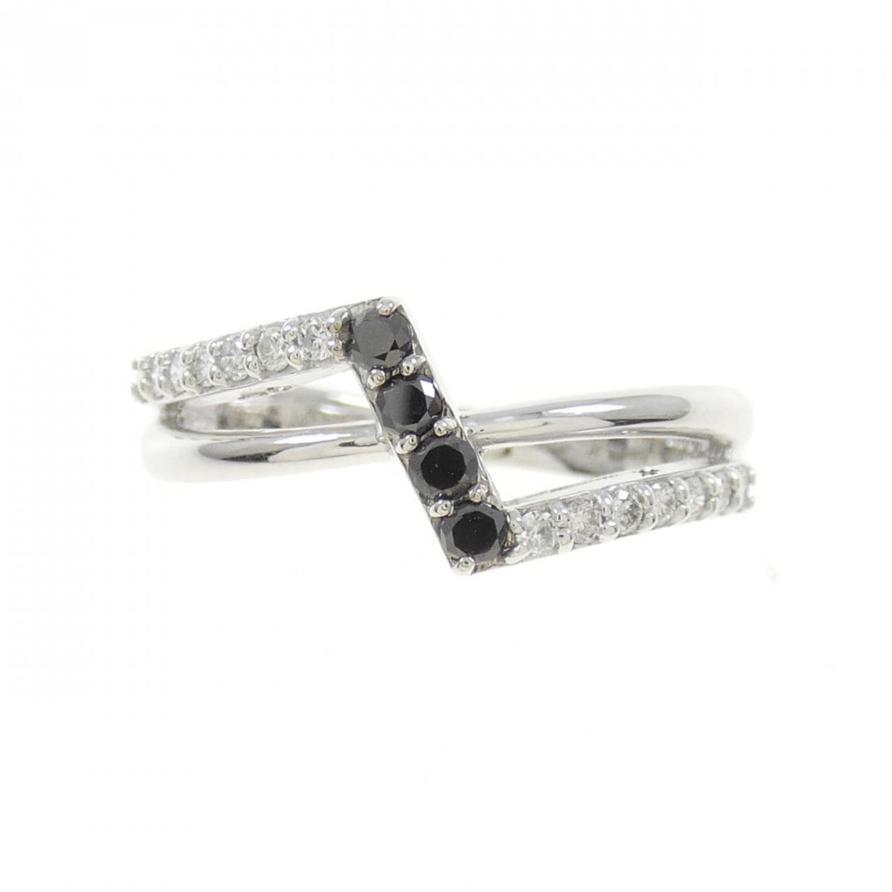K18WG ダイヤモンド リング 0.12CT
