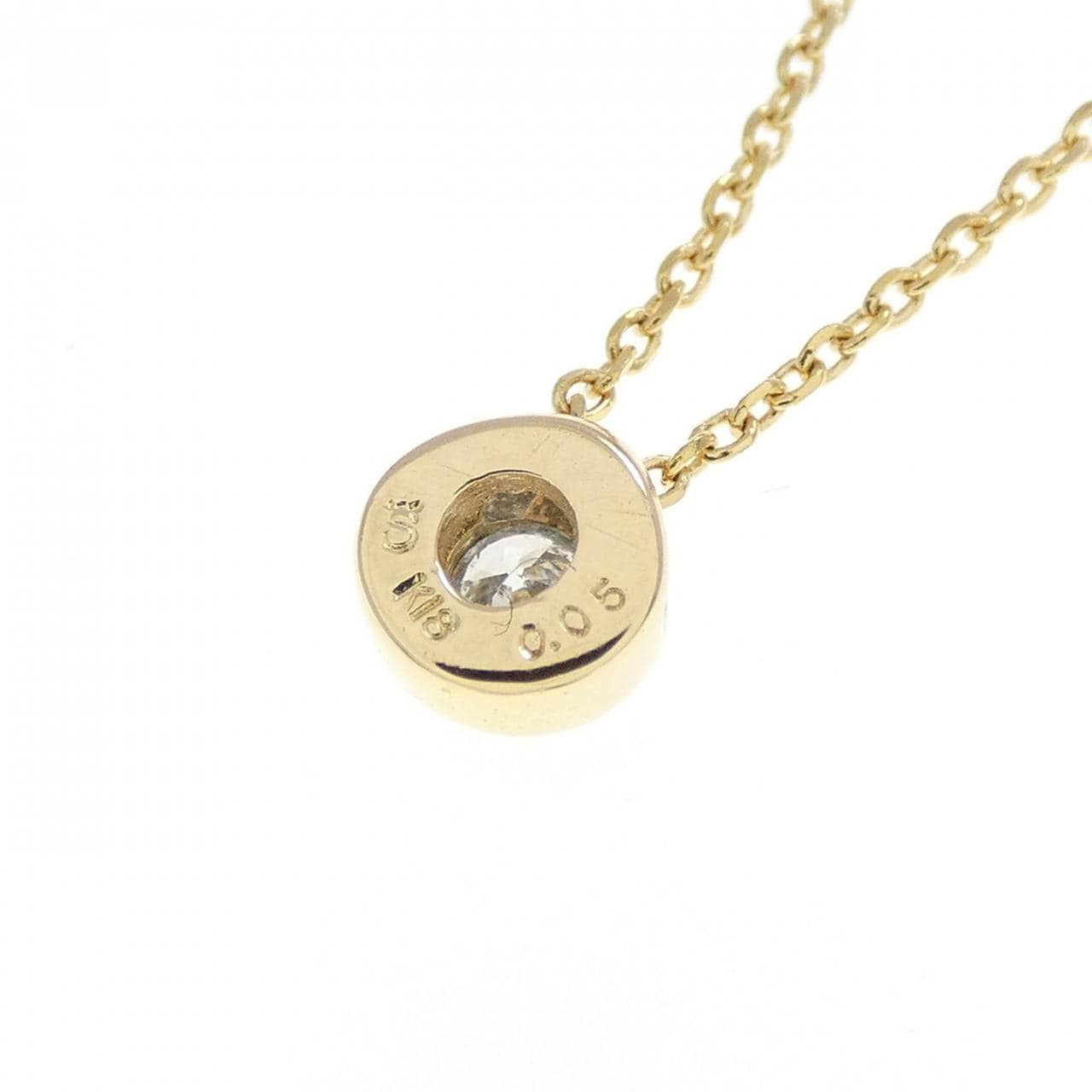 K18YG ダイヤモンド ネックレス 0.05CT