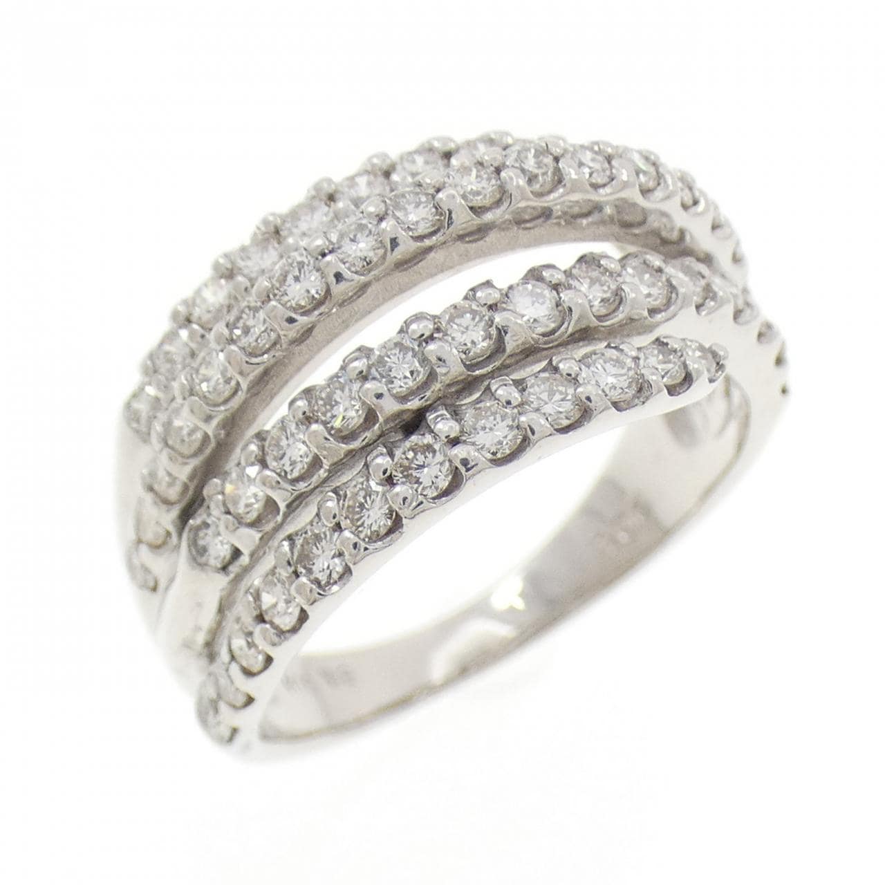 K18WG ダイヤモンド リング 1.06CT