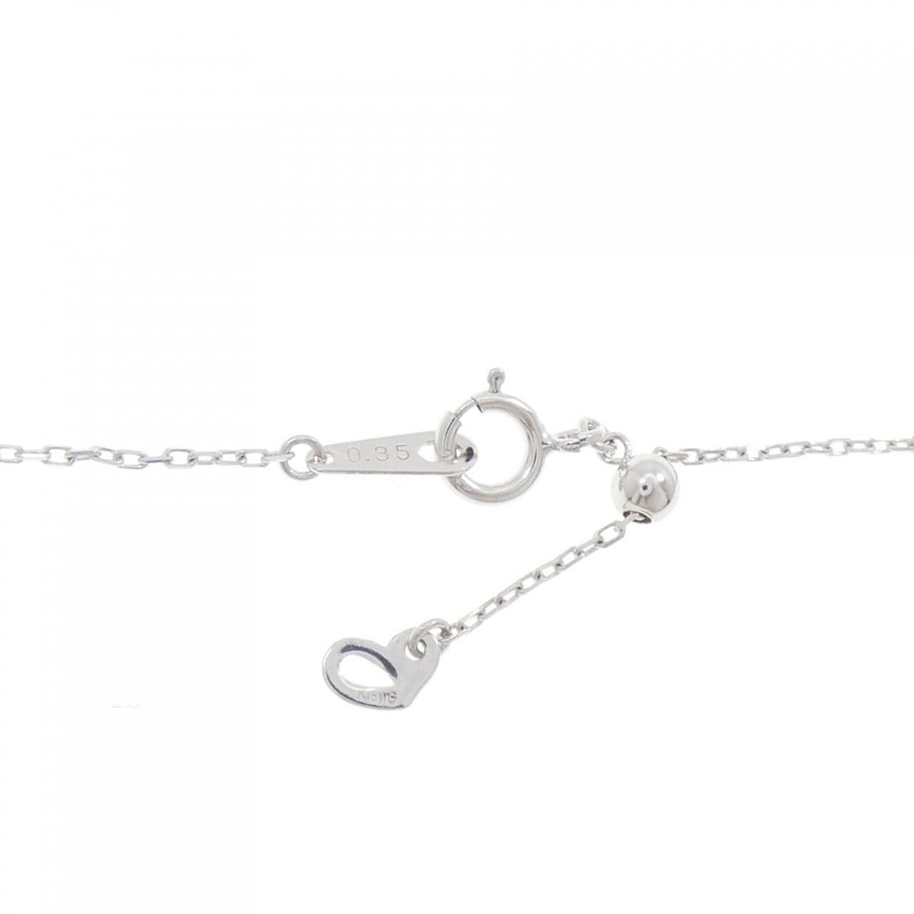 K18WG ダイヤモンド ネックレス 0.35CT
