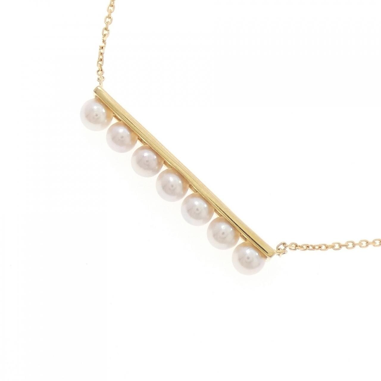 [BRAND NEW] K18YG Akoya pearl necklace