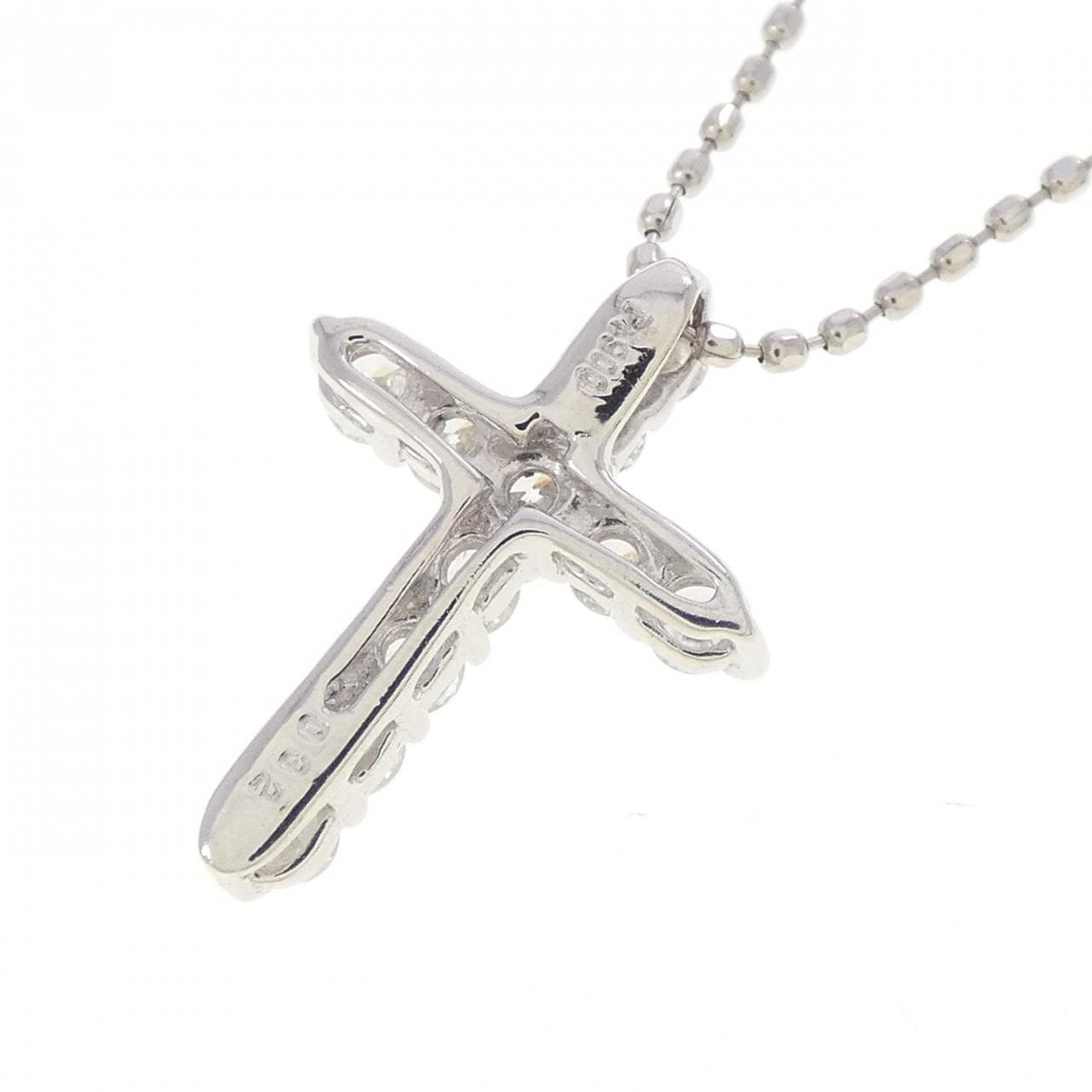 PT900/PT850 クロス ダイヤモンド ネックレス 0.32CT