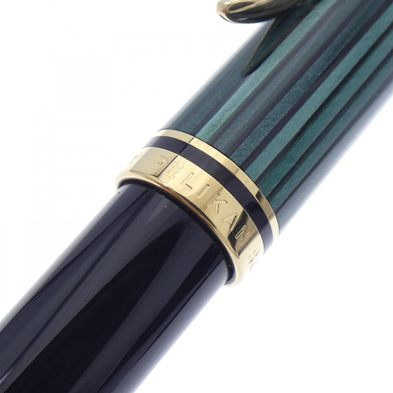 ペリカン スーベレーンK300緑縞 ボールペン