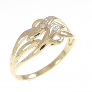 K18YG ダイヤモンド リング 0.013CT