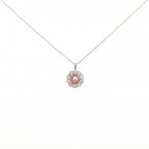 K18PG サファイヤ ネックレス 0.12CT