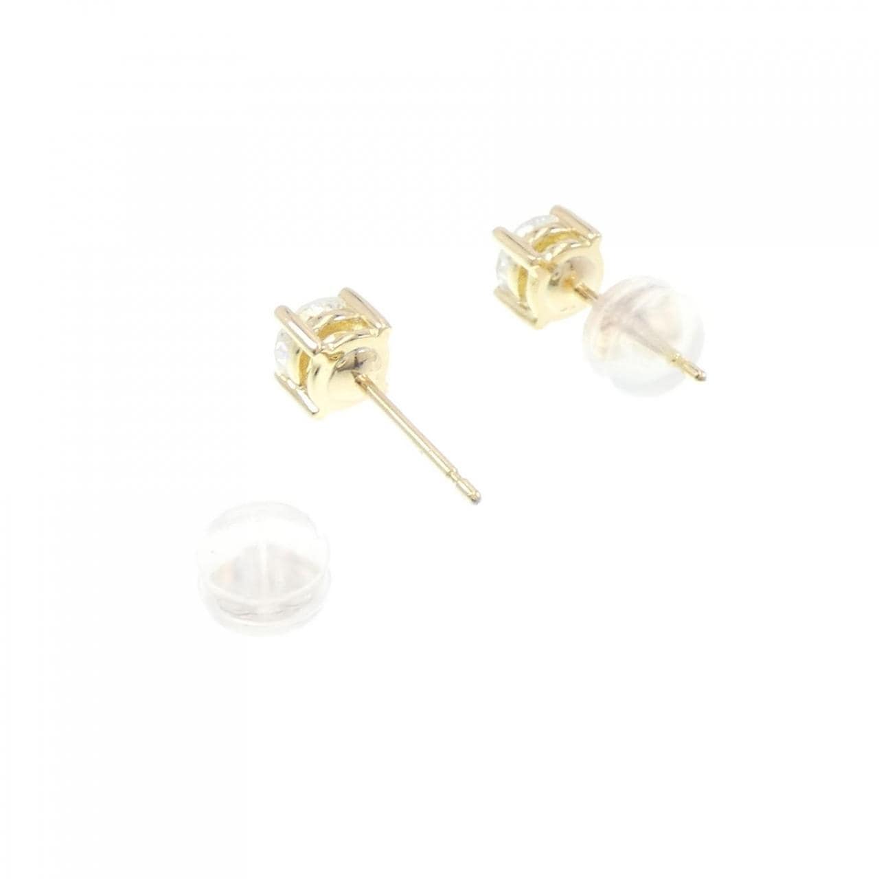 [BRAND NEW] K18YG Diamond Earrings 0.361CT 0.361CT F SI2 Good