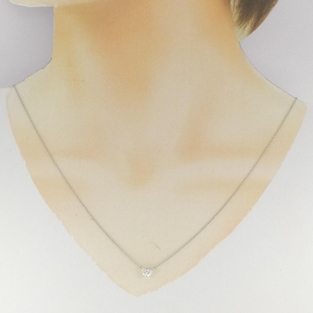【リメイク】PT900/PT850 ダイヤモンド ネックレス 0.385CT D VS2 ハートシェイプ