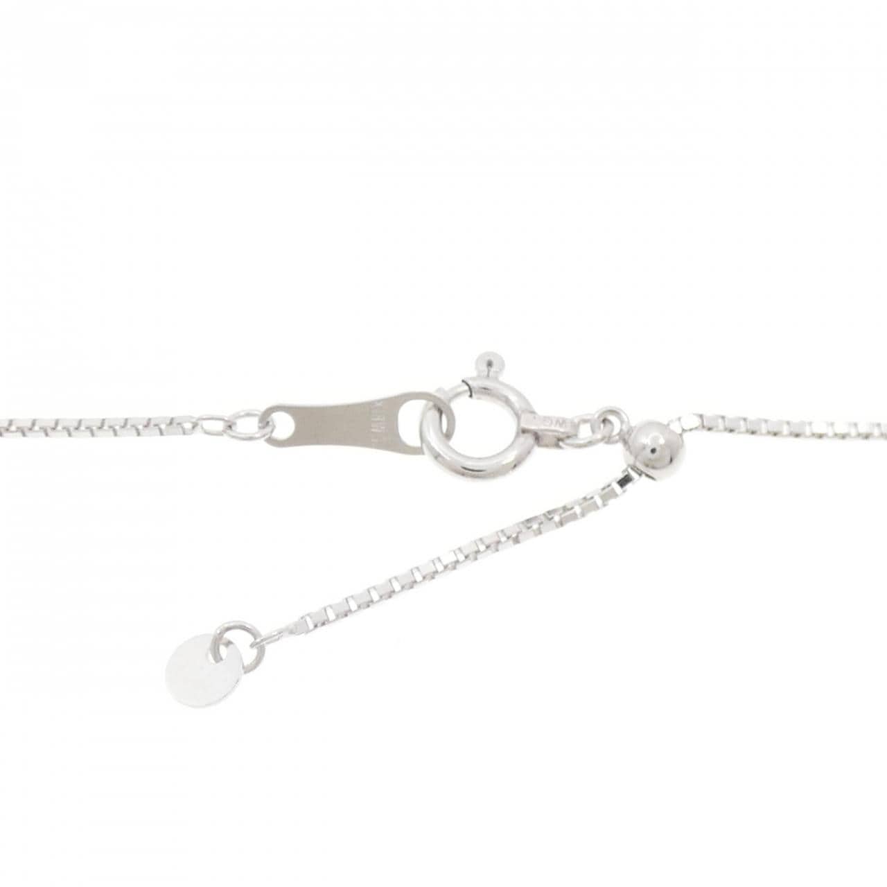 K18WG パヴェ ダイヤモンド ネックレス 0.30CT