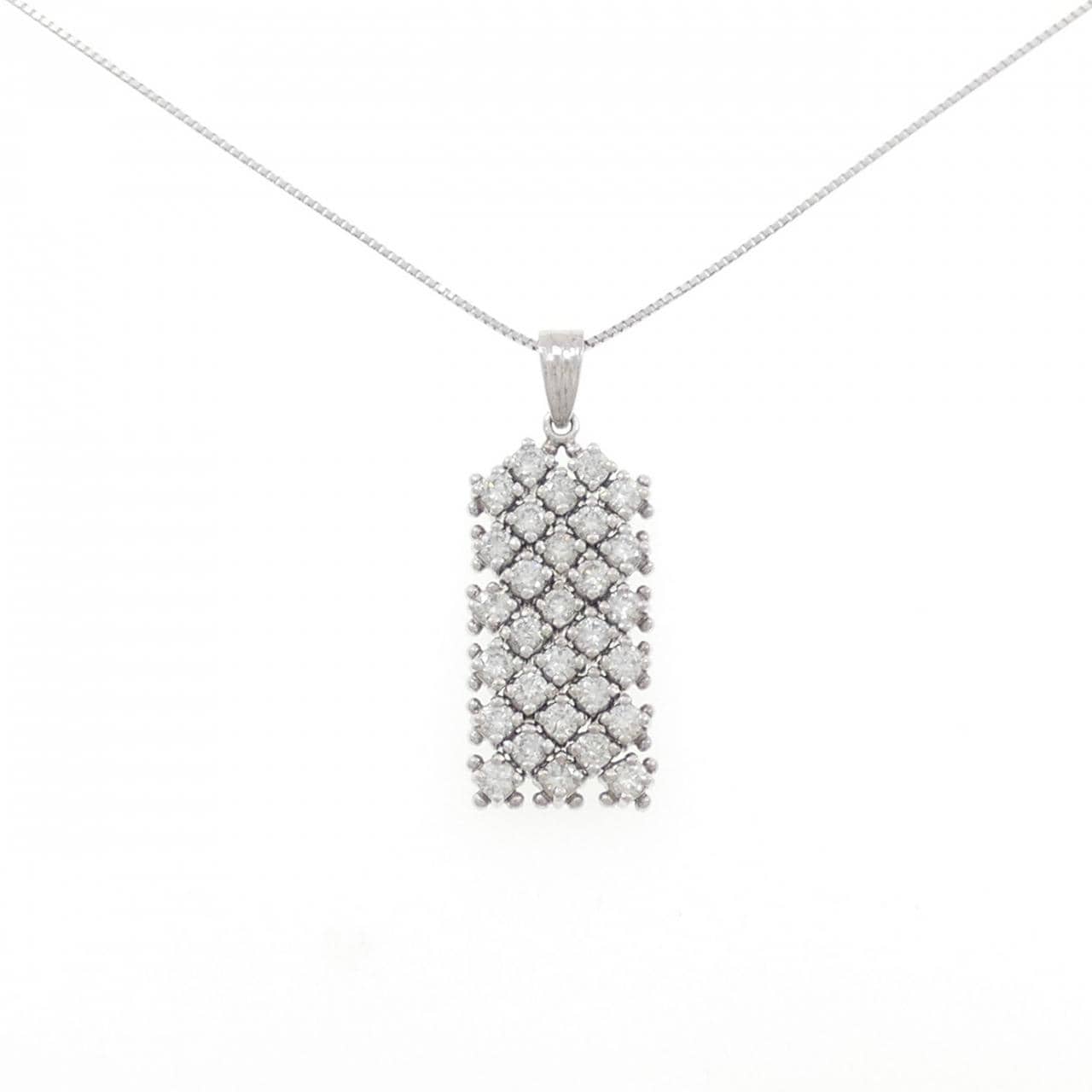 PT900/PT850 ダイヤモンド ネックレス 1.56CT