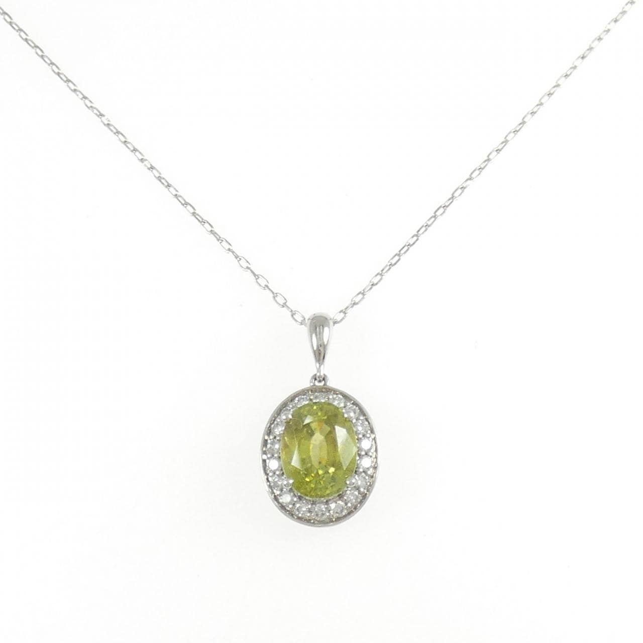 PT900/PT850 スフェーン ネックレス 2.38CT