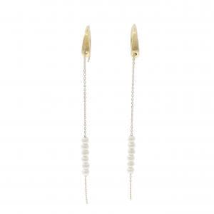 750YG 淡水パール ピアス