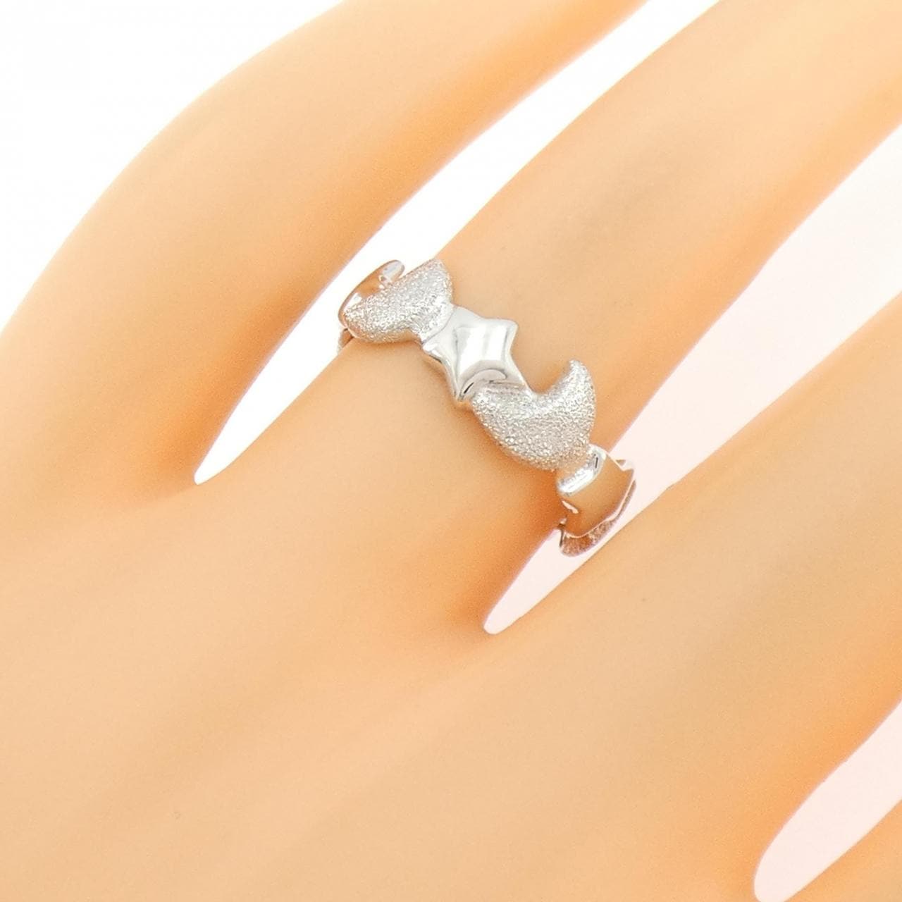 K14WG スター×ムーン リング