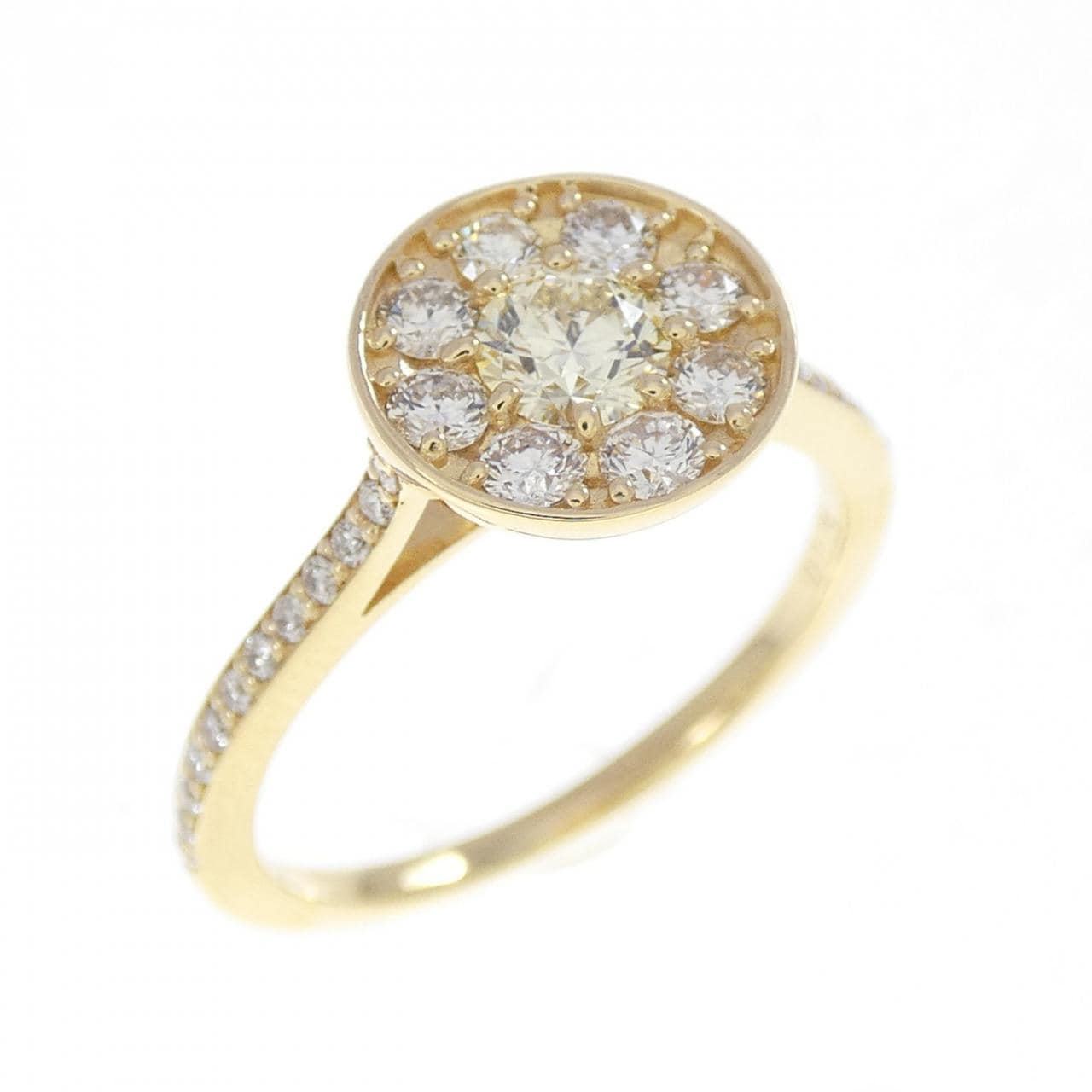 K18YG ダイヤモンド リング 0.225CT