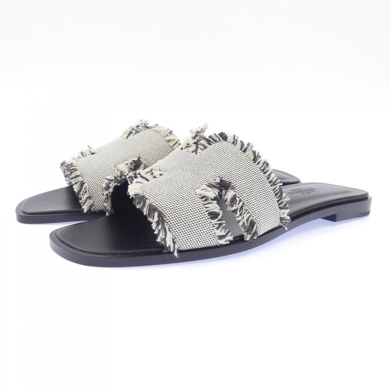 エルメス HERMES オラン ORAN トワル･フリンジ･マキシ 261275Z サンダル