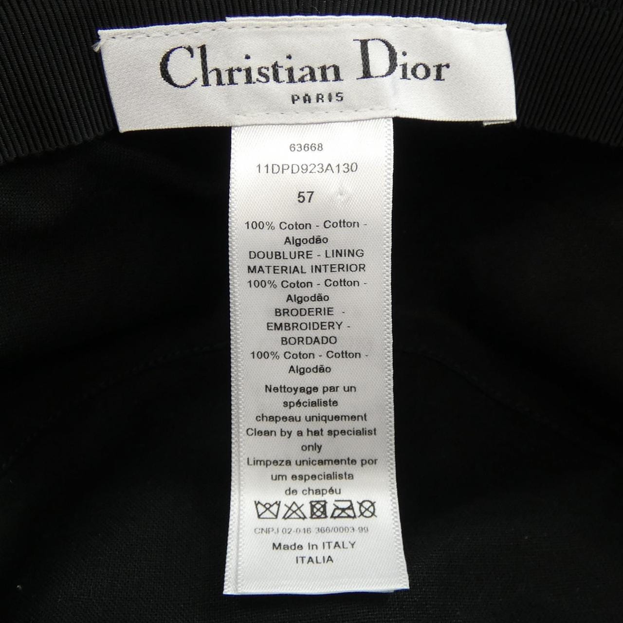 クリスチャンディオール CHRISTIAN DIOR 11DPD923A130 ハット
