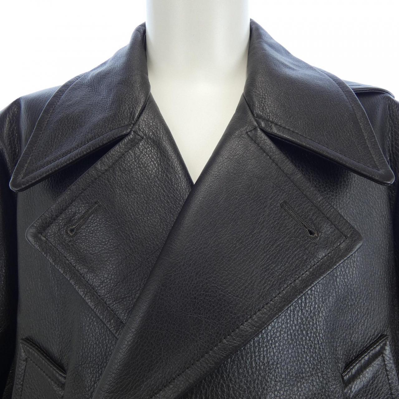 BOTTEGA VENETA VENETA Leather coat