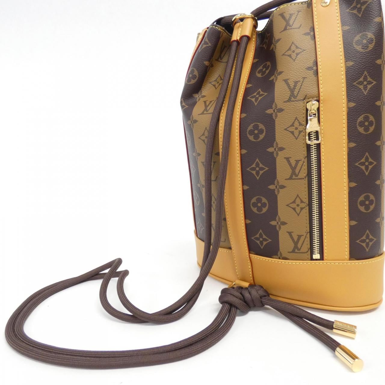 LOUIS VUITTON Monogram條紋（LV Squared）Randonnée 郵差包 M45968 單肩包