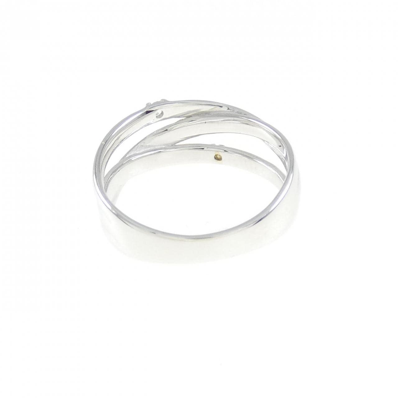 K14WG ダイヤモンド ピンキー リング 0.03CT